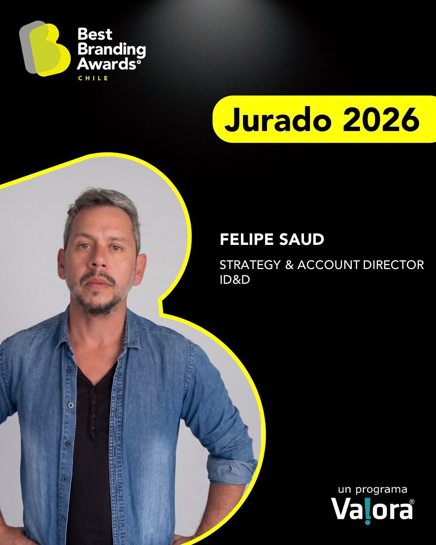 Felipe Saud, Strategy & Account Director de id&D, jurado de los Best Branding Awards Chile 2026