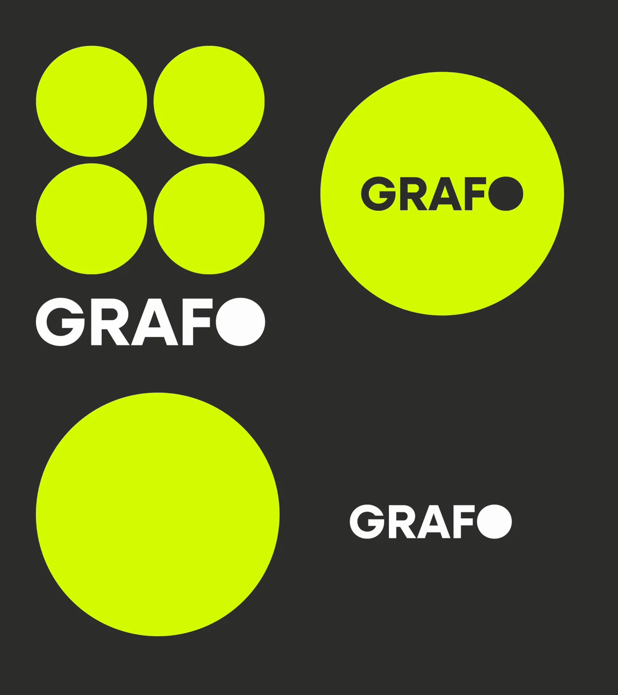 Sistema de círculos y variantes del logo - Grafo