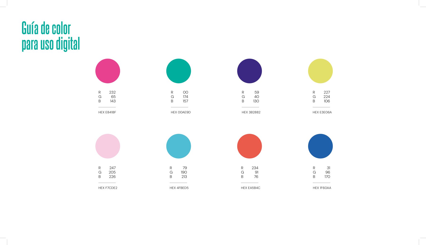 Guía de color — Dirección de Género UDP