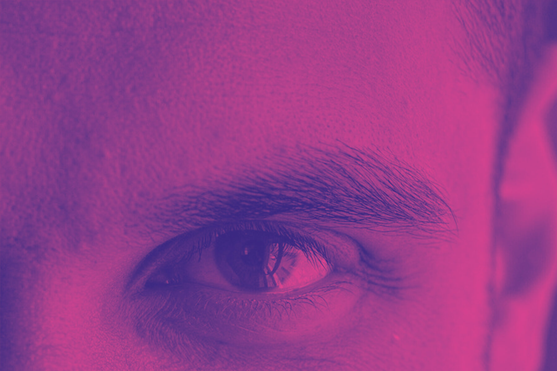 Fondo ojo magenta — Dirección de Género UDP